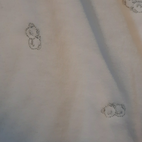 Little Me Teddy Bears White Sleeper, size 6 months - Picture 3 of 5